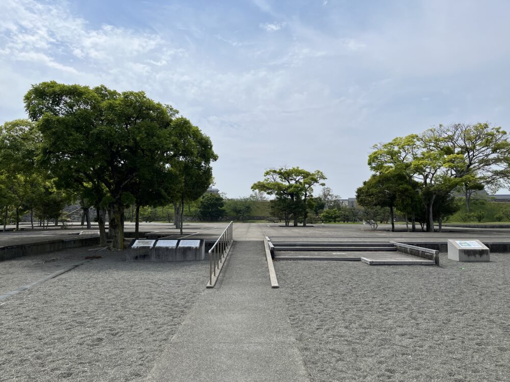赤穂城跡 本丸御殿跡 全景 遠景
