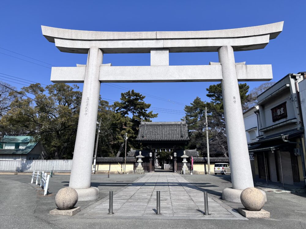高砂市 縁結びの神様 高砂神社の大鳥居